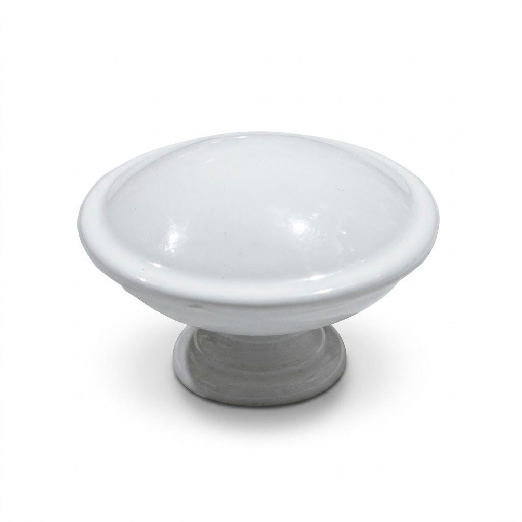 Puxador Botão 30mm Branco