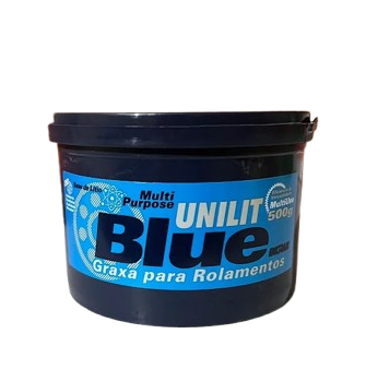 Graxa Azul aplicação industrial e para rolamentos resistente à altas temperaturas embalagem 500g